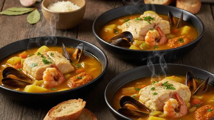 Calculate perfect portions of authentic Bouillabaisse. Master Provence's legendary seafood stew with our detailed guide to Mediterranean perfection!
