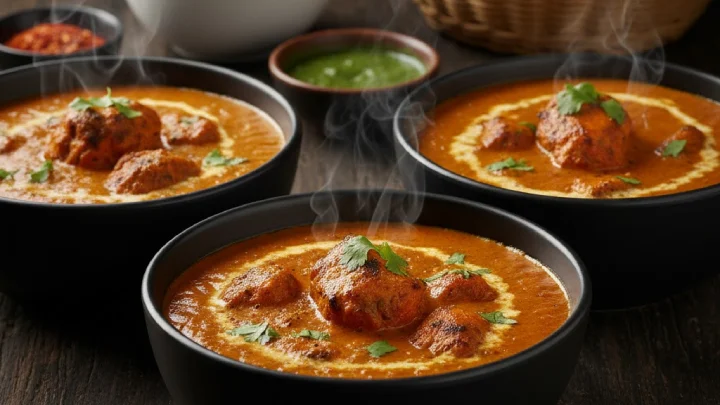 Calculate perfect portions of authentic Chicken Tikka Masala. Master Britain's favorite curry with tender tandoori chicken in a rich, creamy tomato sauce!