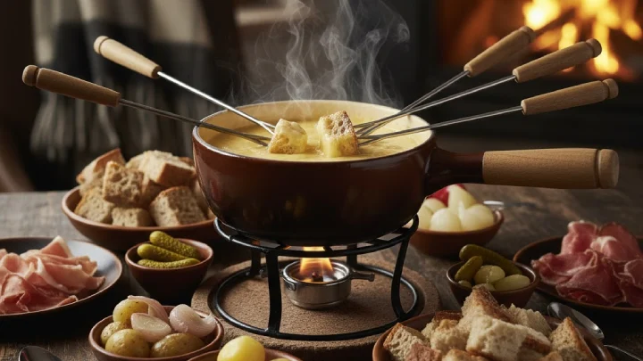 Calculate perfect portions of authentic Swiss Fondue. Master Switzerland's most iconic dish with our detailed guide to melted cheese perfection!